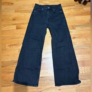 Classic Black Wide-Leg Women's Jeans